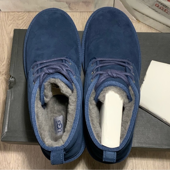 New Men's UGG Neumel Shearling Winter Boots 3236/NWNV Navy Size 10 - Picture 9 of 12